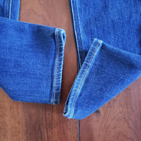 Paige Dark Wash Hoxton Slim Hampton Stretch Mid Rise Women's Blue Jeans Size 24 - Picture 8 of 13